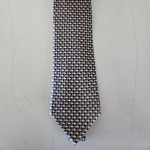 Raphael Roma Milano All Silk Gray/ Yellow Tie